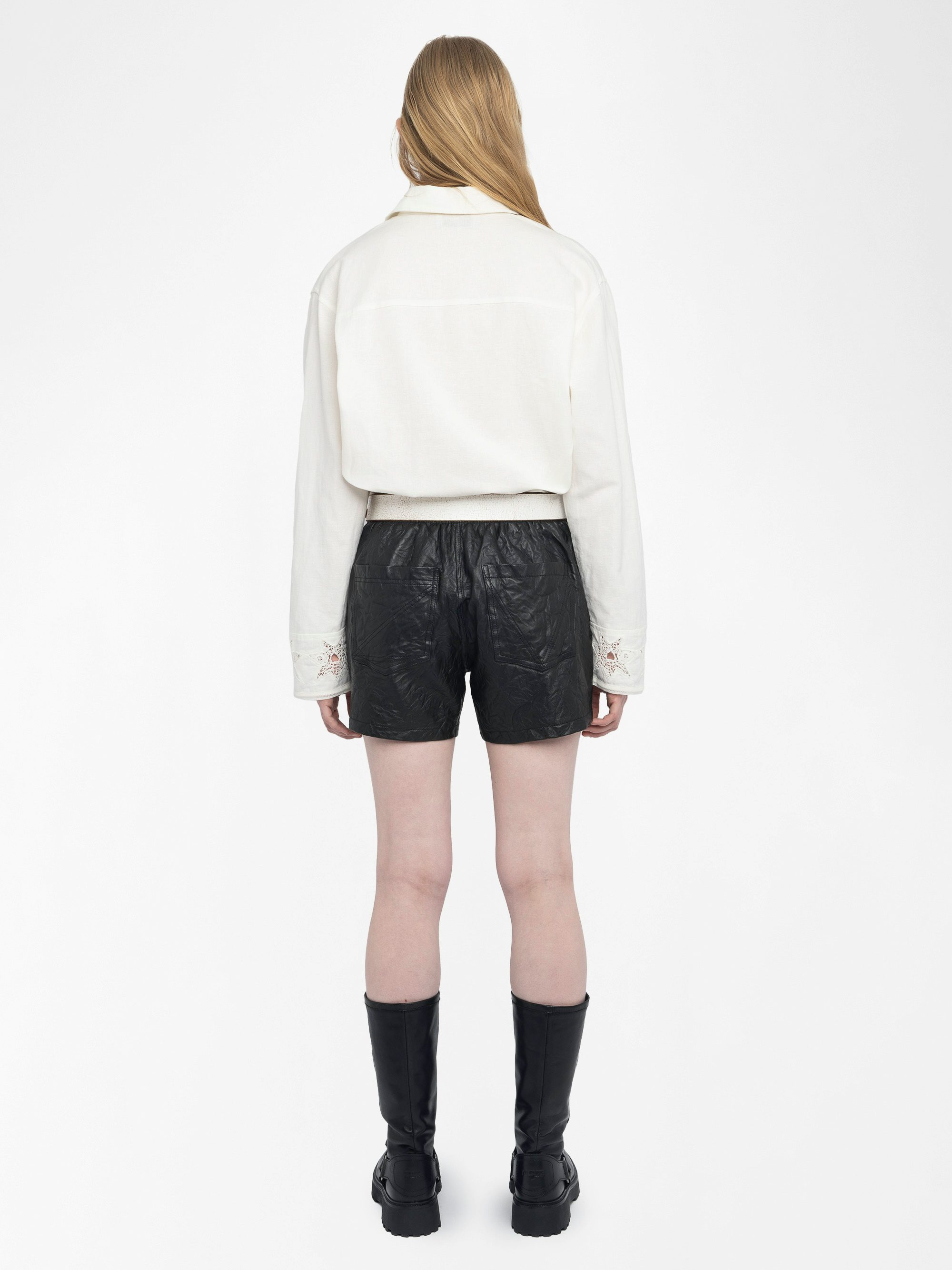 Morning Shirt - Loose-fitting cotton and linen shirt with embroidery.